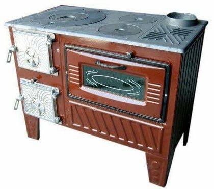 Отопительно-варочная печь МастерПечь ПВ-03 с духовым шкафом, 7.5 кВт в Каменске-Уральском