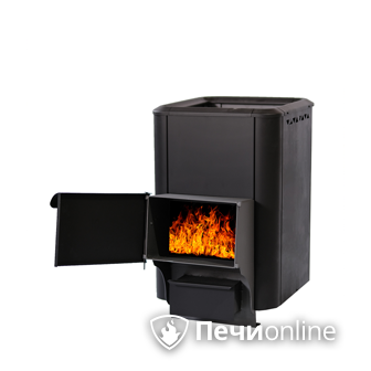 Дровяная банная печь НМК Сибирь сталь 6 мм в Каменске-Уральском