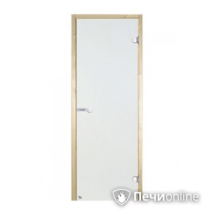 Дверь для бани Harvia Стеклянная дверь для сауны 7/19 коробка сосна сатин D71905М в Каменске-Уральском